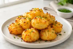 Cheesy Mashed Potato Puff Bites Recipe featured image