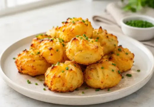 Cheesy Mashed Potato Puff Bites Recipe featured image