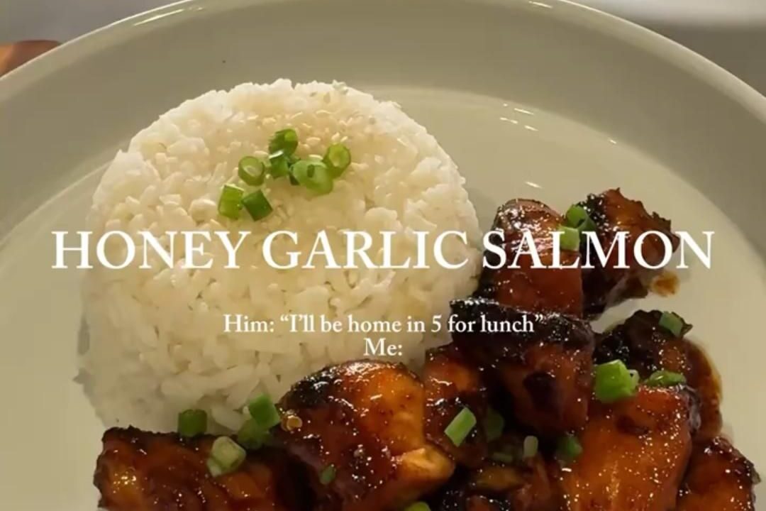 high protein honey garlic salmon