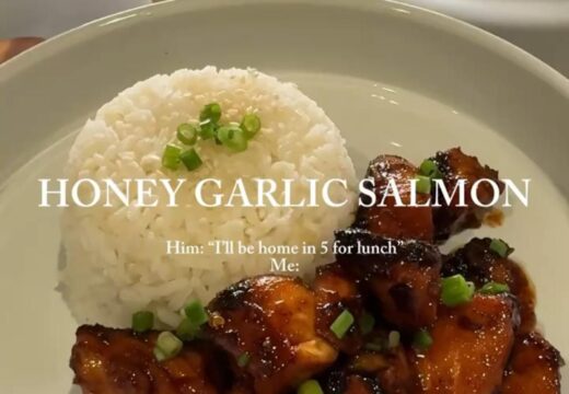 high protein honey garlic salmon
