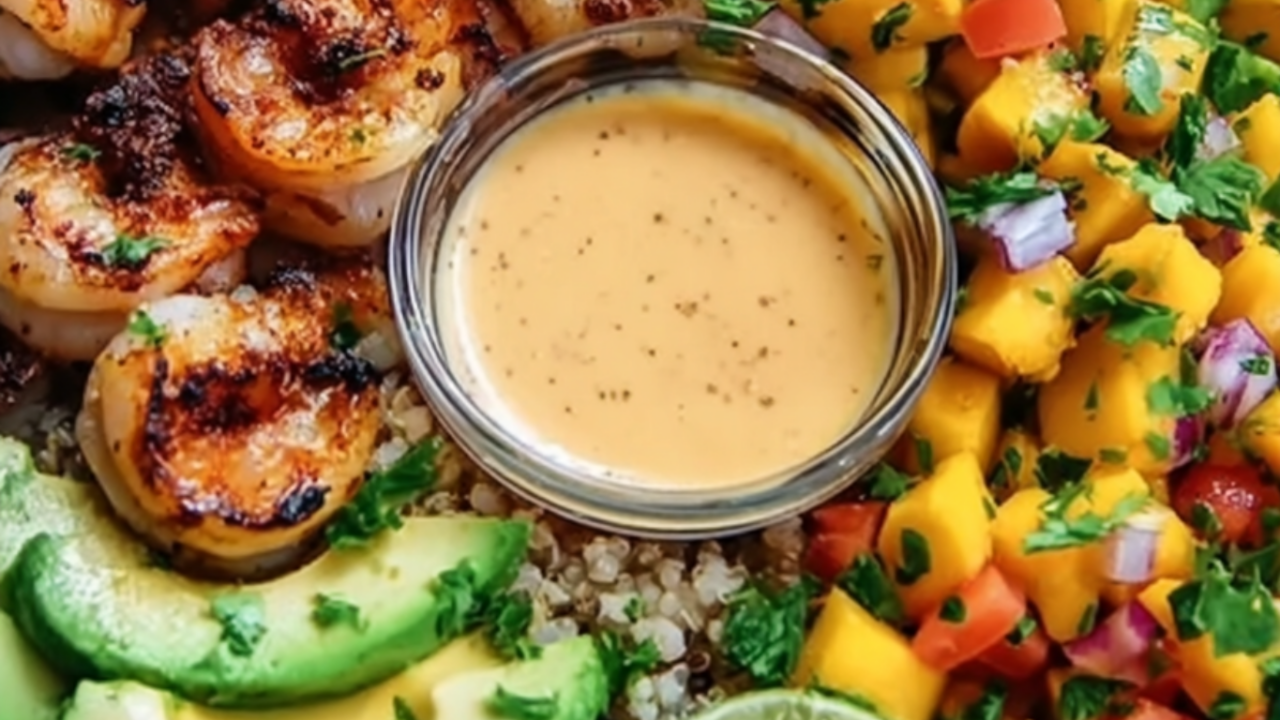 healthy shrimp quinoa bowl recipe