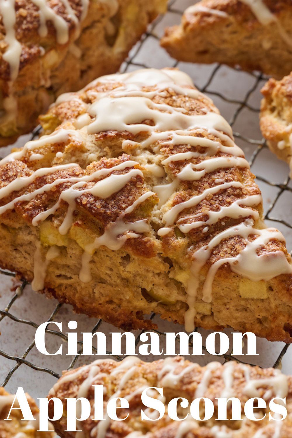 Apple Scones with Maple Glaze