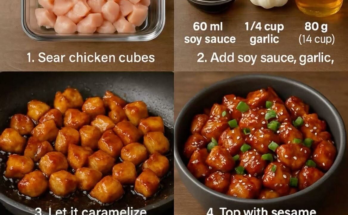 honey garlic chicken bites recipe