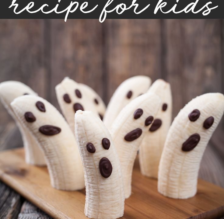 halloween ghost bananas