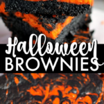 halloween cream cheese swirl brownies