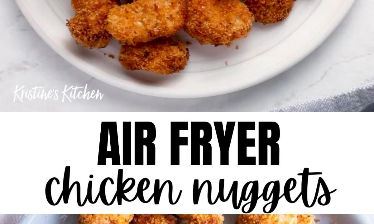 crispy air fryer chicken nuggets