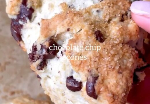 easy chocolate chip scones recipe