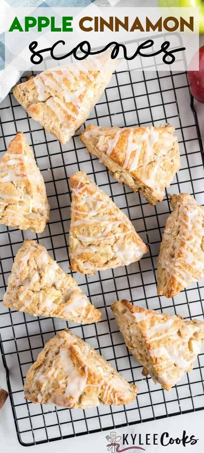 Light and Flaky Apple Cinnamon Scones