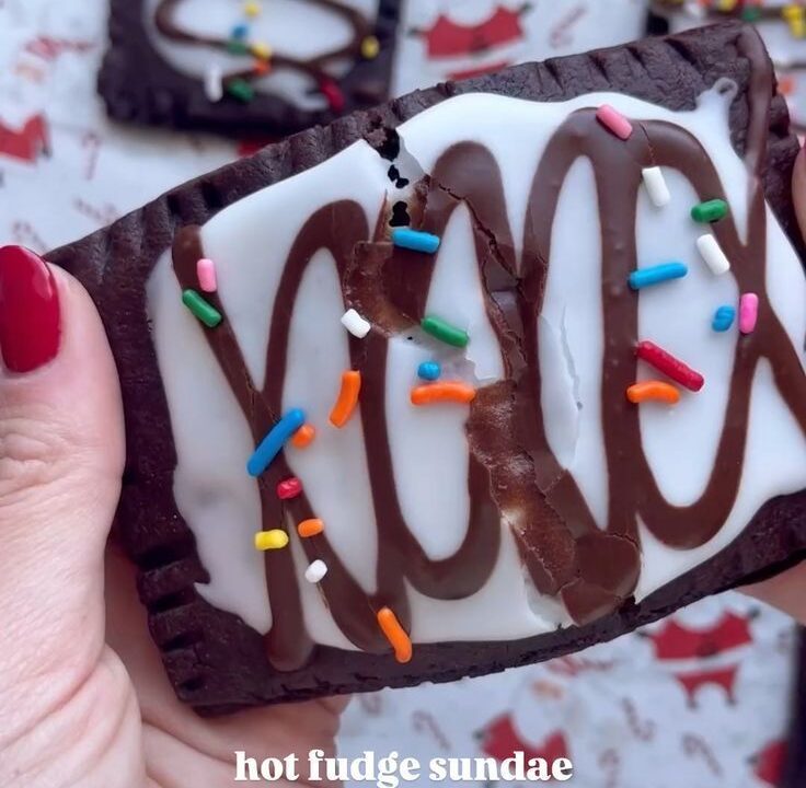 homemade hot fudge sundae pop tarts