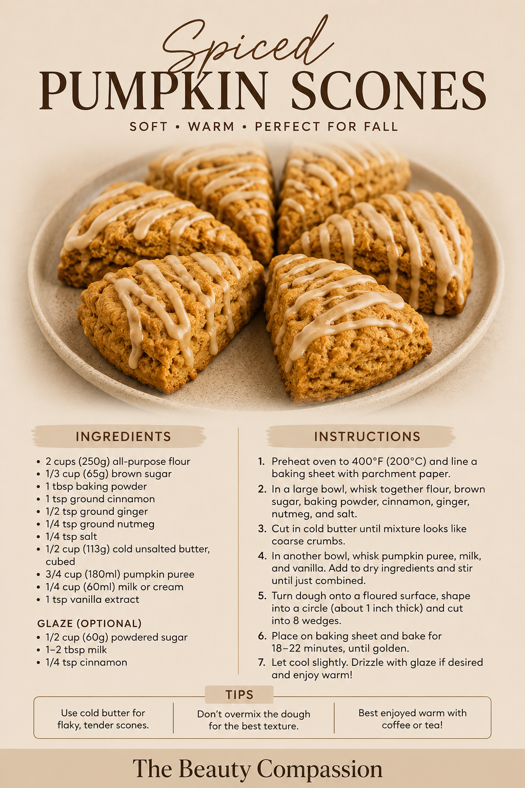 Spiced Pumpkin Scones Recipe – Easy Homemade Fall Baking
