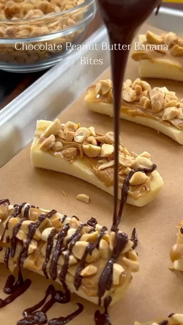 Chocolate Peanut Butter Banana Bites