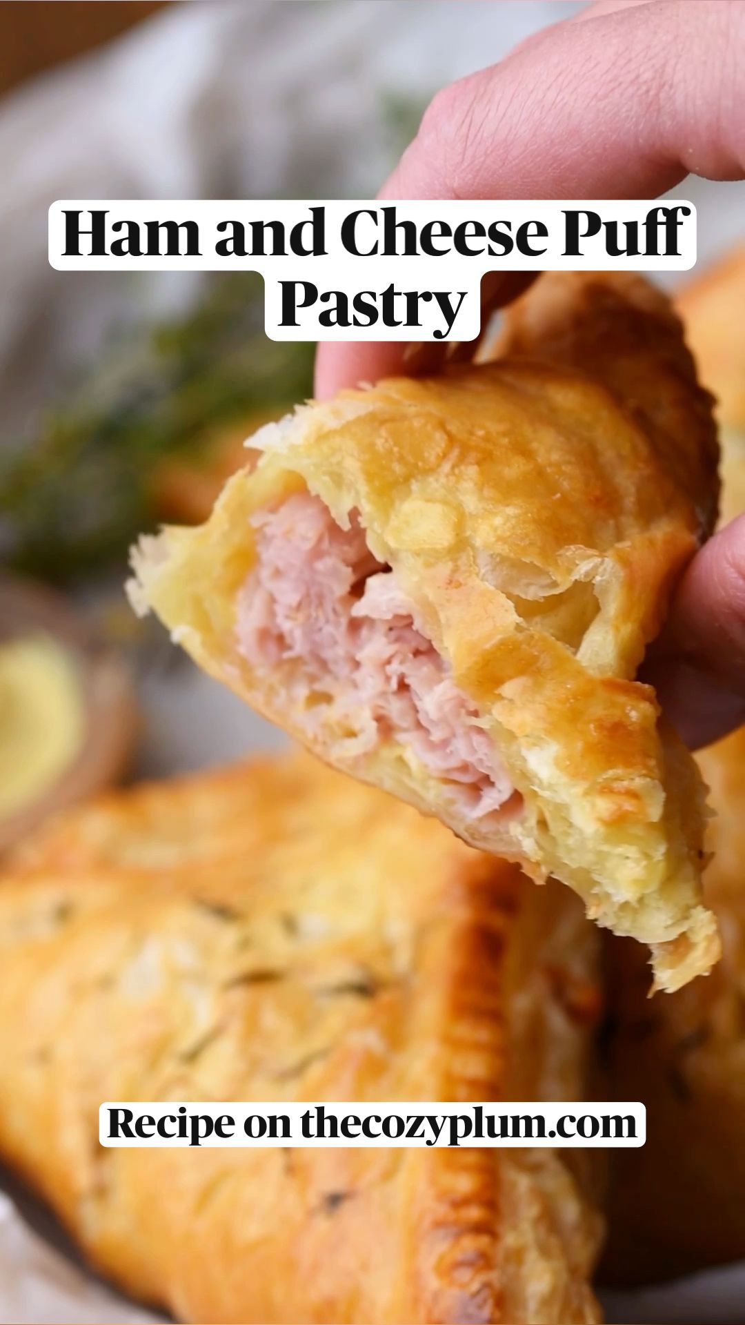 Ham and Cheese Puff Pastry Turnovers