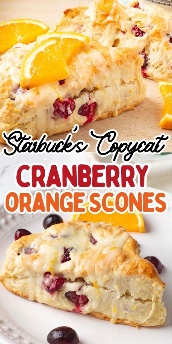 Starbucks Copycat Cranberry Orange Scones