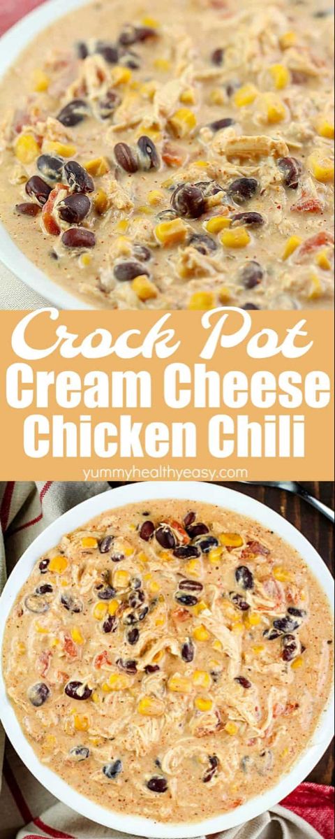 Crock Pot Cream Cheese Chicken Chili