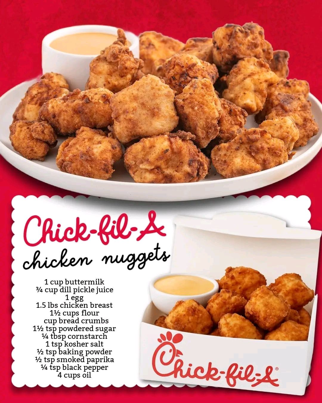 Crispy, Juicy, and Perfectly Seasoned: Copycat Chick Fil A Nuggets 🍗