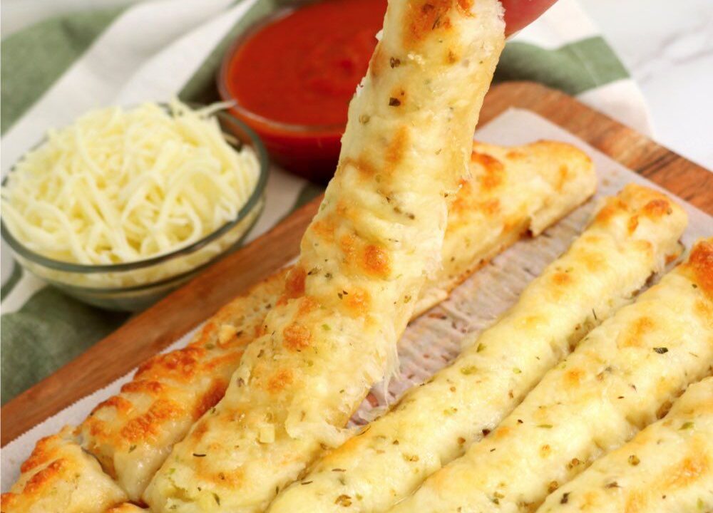 homemade cheesy breadsticks recipe