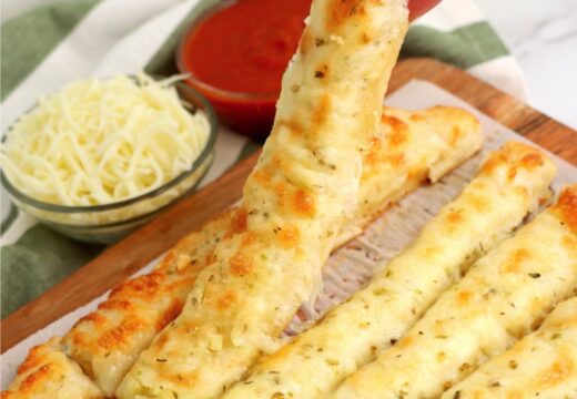 homemade cheesy breadsticks recipe