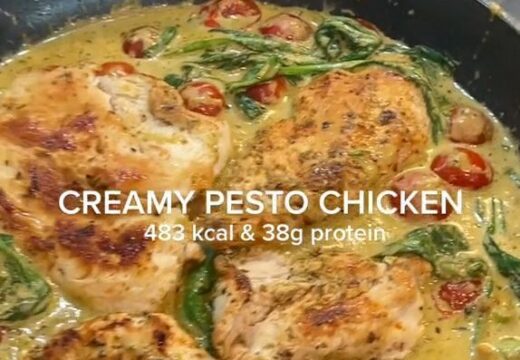 creamy pesto chicken recipe