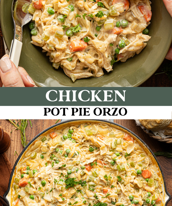 chicken pot pie orzo