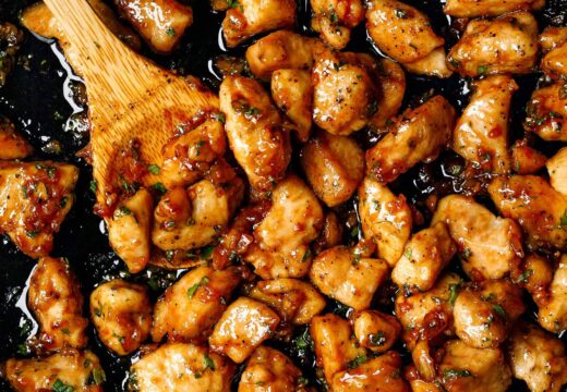 honey garlic chicken bites