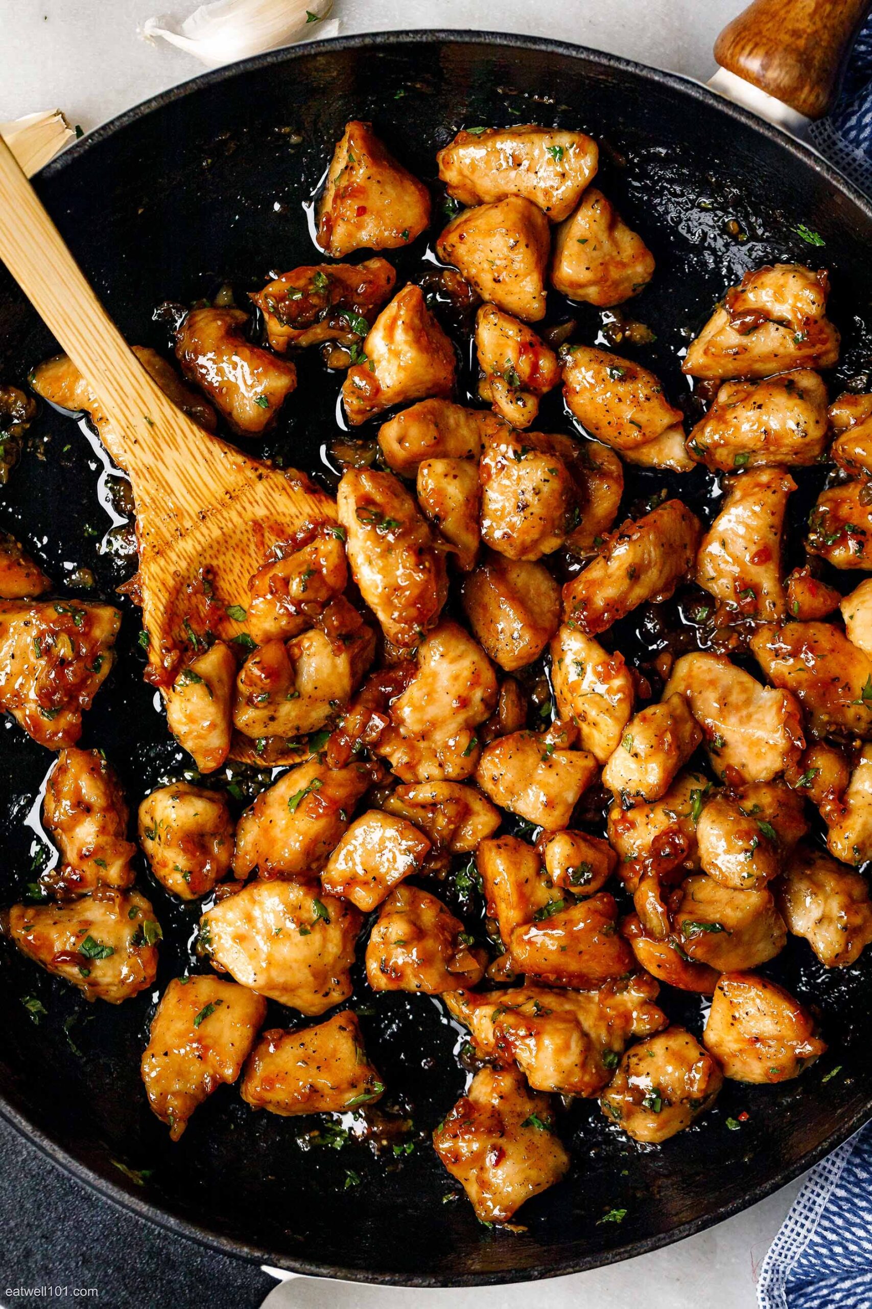 Honey Garlic Chicken Bites Recipe