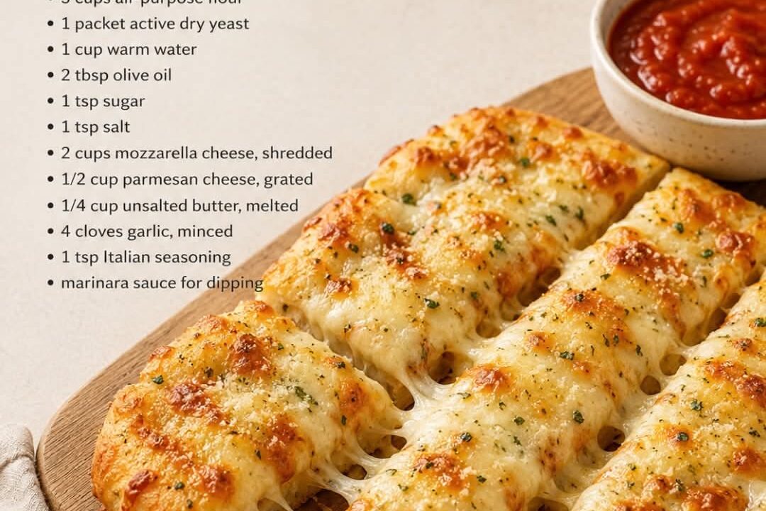 quick homemade cheesy breadsticks