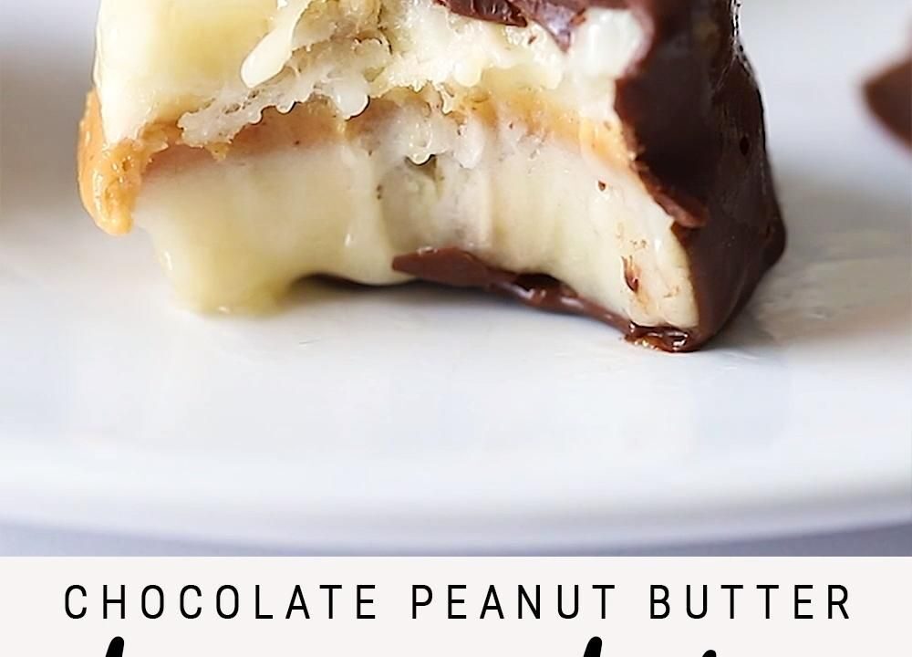 chocolate peanut butter banana bites