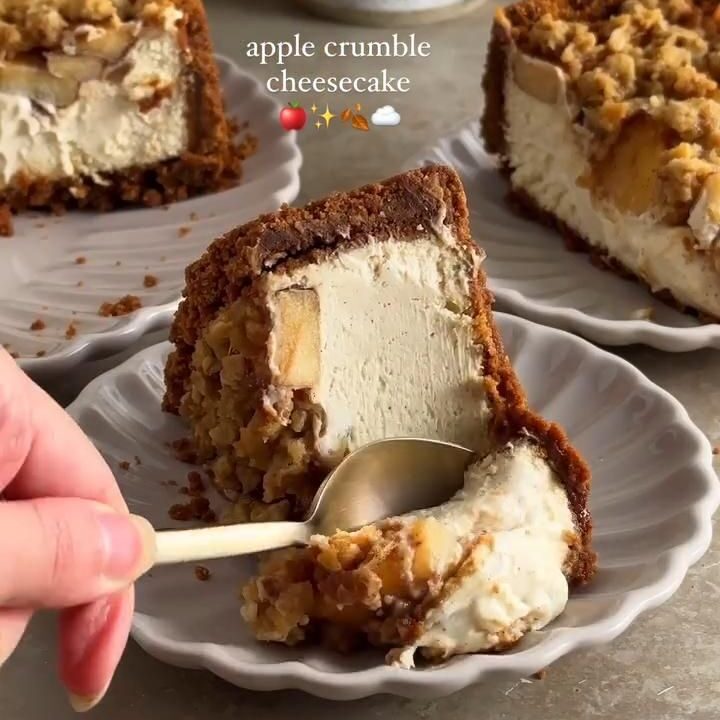 apple crumble cheesecake recipe