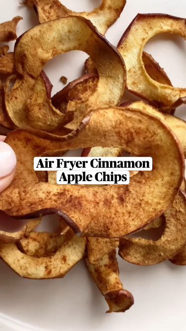 air fryer cinnamon apple chips