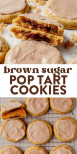 frosted brown sugar cinnamon pop tart cookies