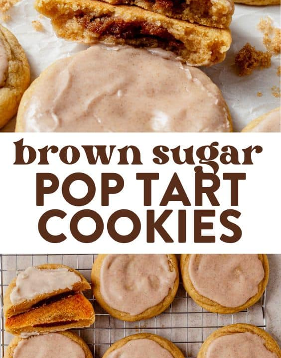 frosted brown sugar cinnamon pop tart cookies
