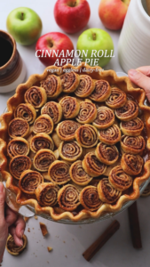 vegan cinnamon roll apple pie