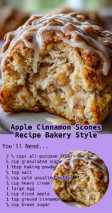 apple cinnamon scones recipe bakery style