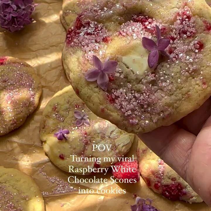 raspberry white chocolate scones
