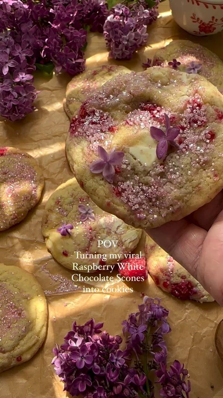 Raspberry White Chocolate Scones