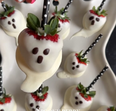 halloween strawberry ghosts recipe