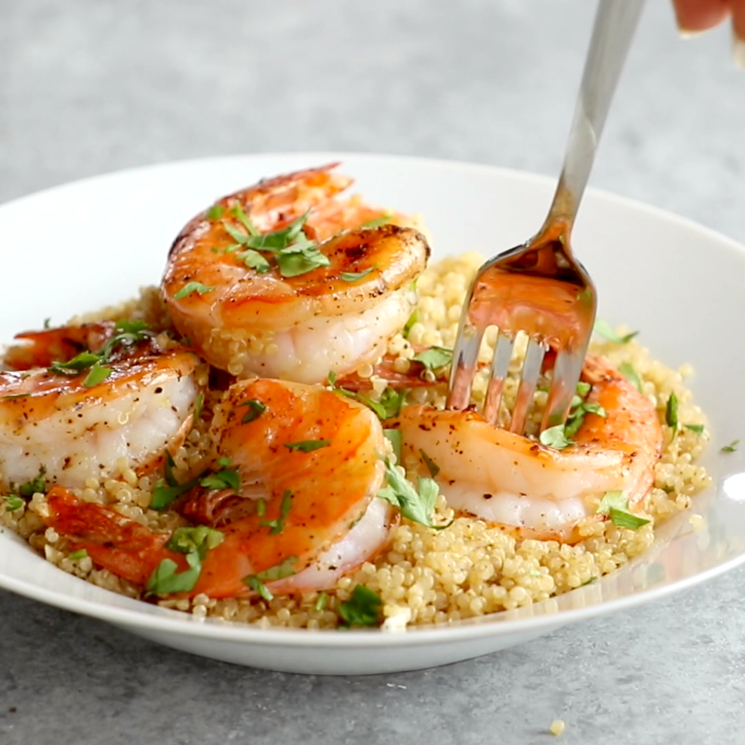 Garlic Butter Shrimp and Quinoa