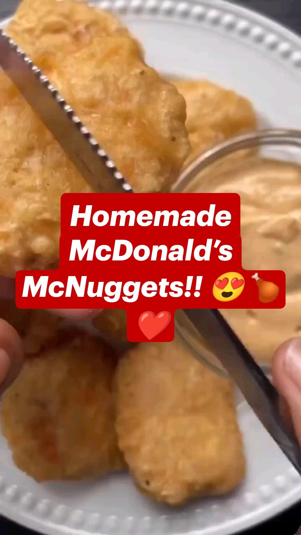 Homemade McDonald's McNuggets!! 😍🍗❤️