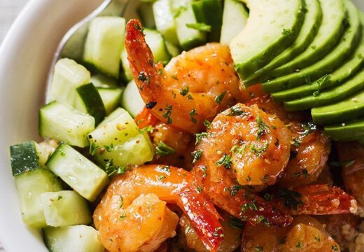 shrimp quinoa bowl recipe