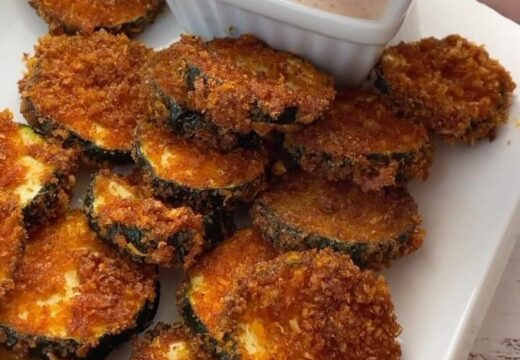 air fried zucchini keto chips