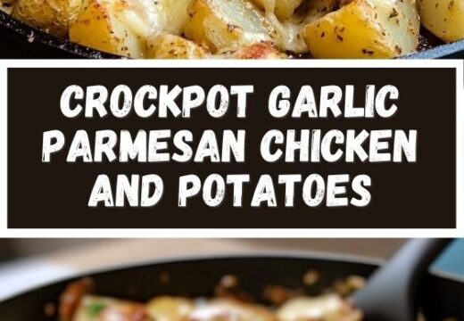 crockpot garlic parmesan chicken and potatoes