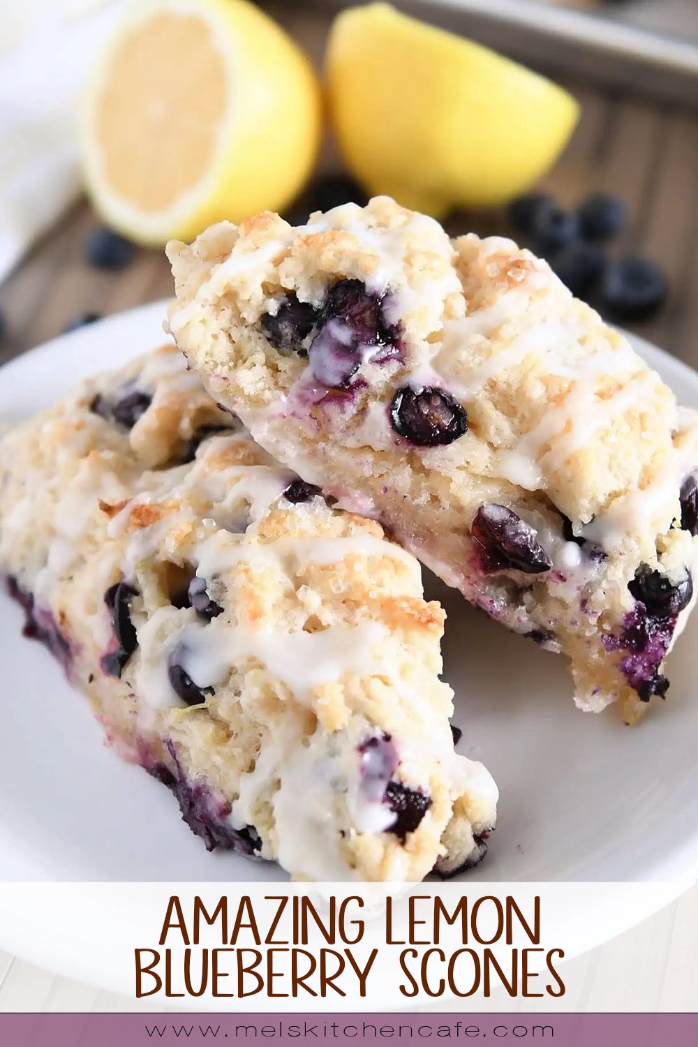 Amazing Lemon Blueberry Scones