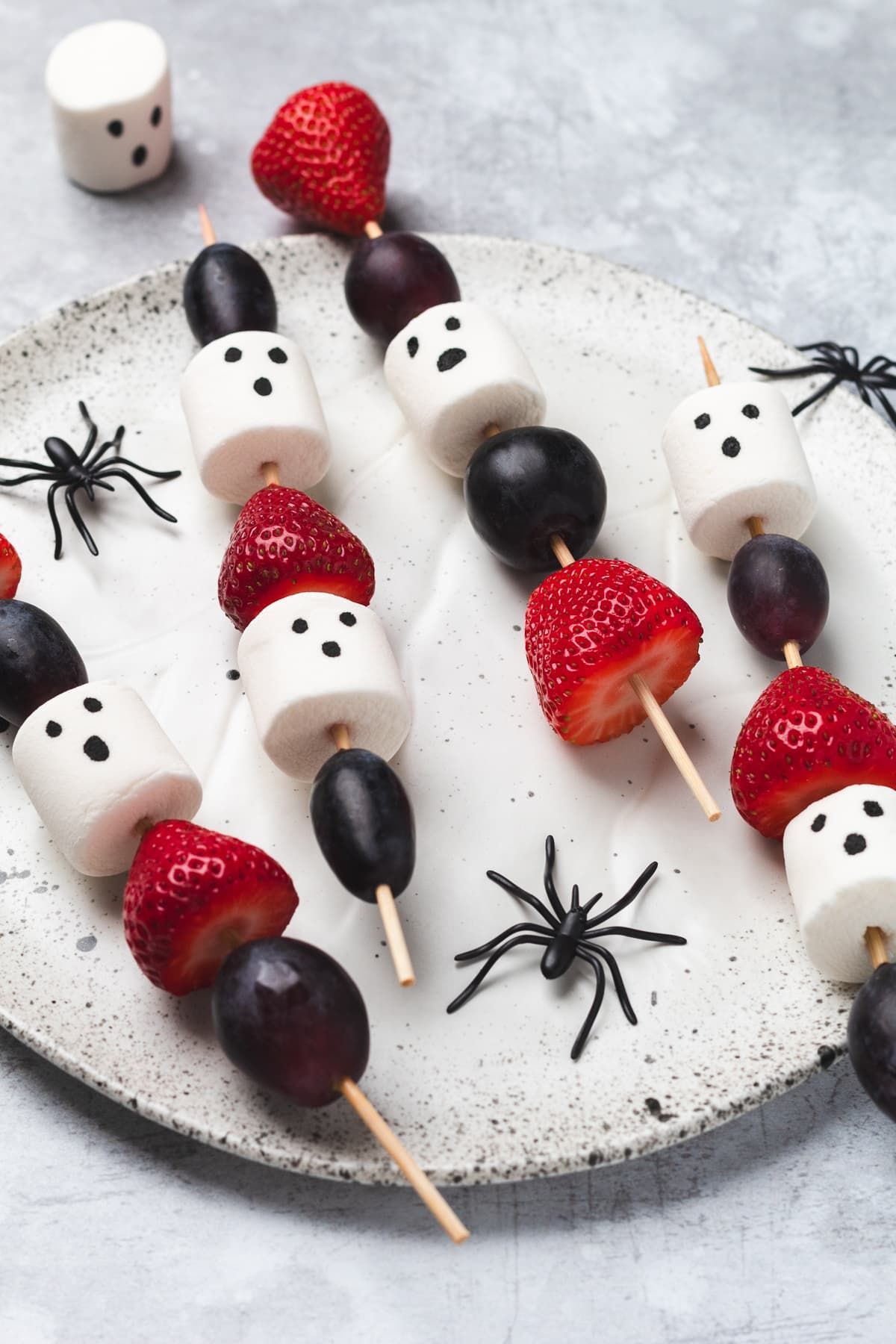 Healthy and Easy Halloween Fruit Skewers