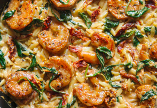 creamy shrimp orzo recipe