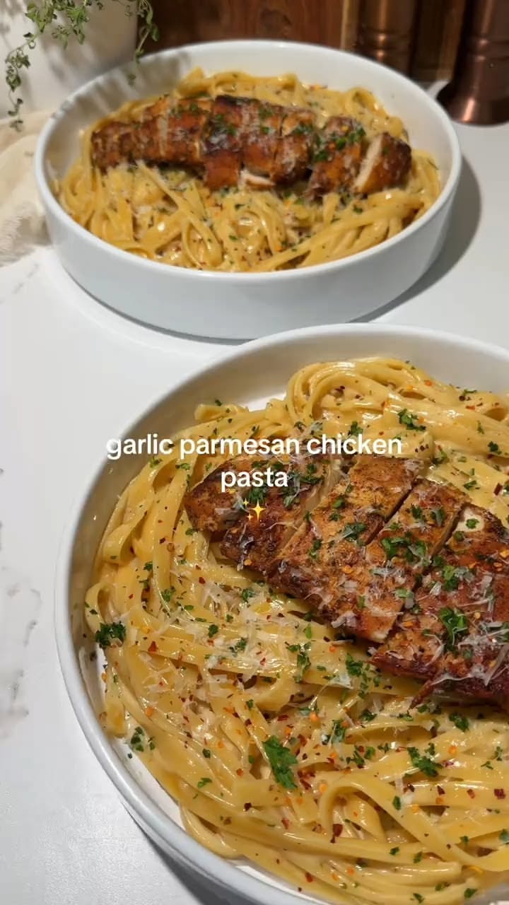 Garlic Parmesan Chicken Pasta