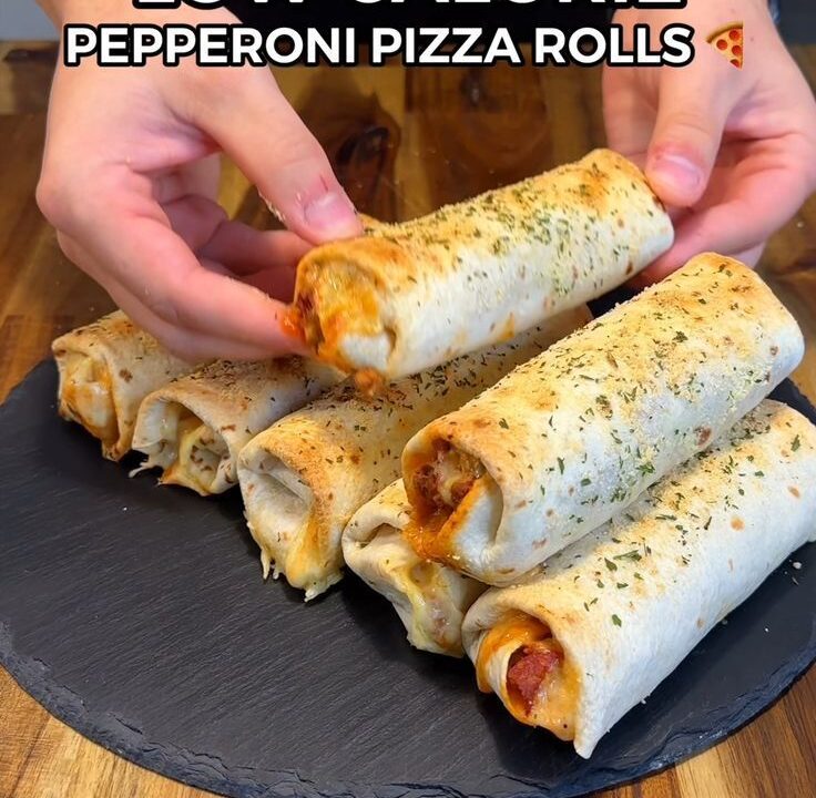 high protein pepperoni pizza rolls