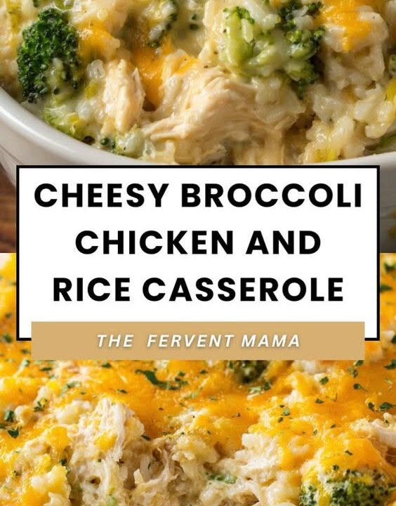 cheesy broccoli chicken and rice casserole
