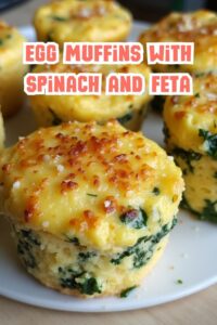 spinach and feta egg muffins