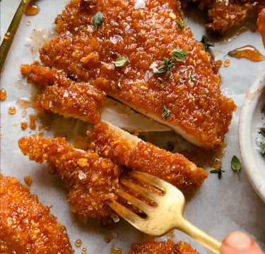 baked crunchy hot honey chicken