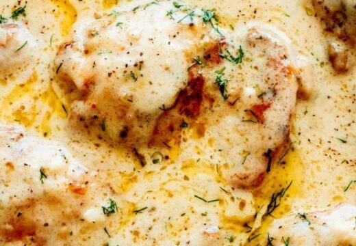 creamy oven baked chicken thighs